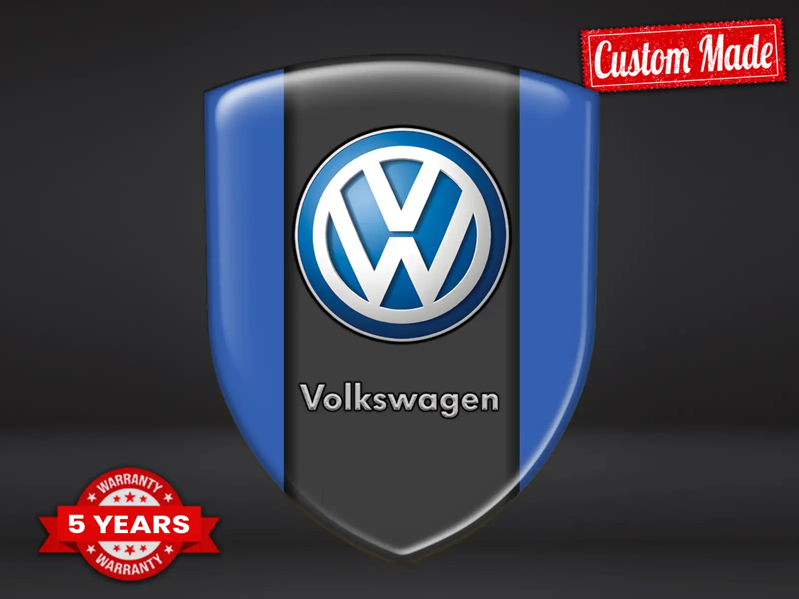 VW Personalized Logo Stickers Durable Limited Universal